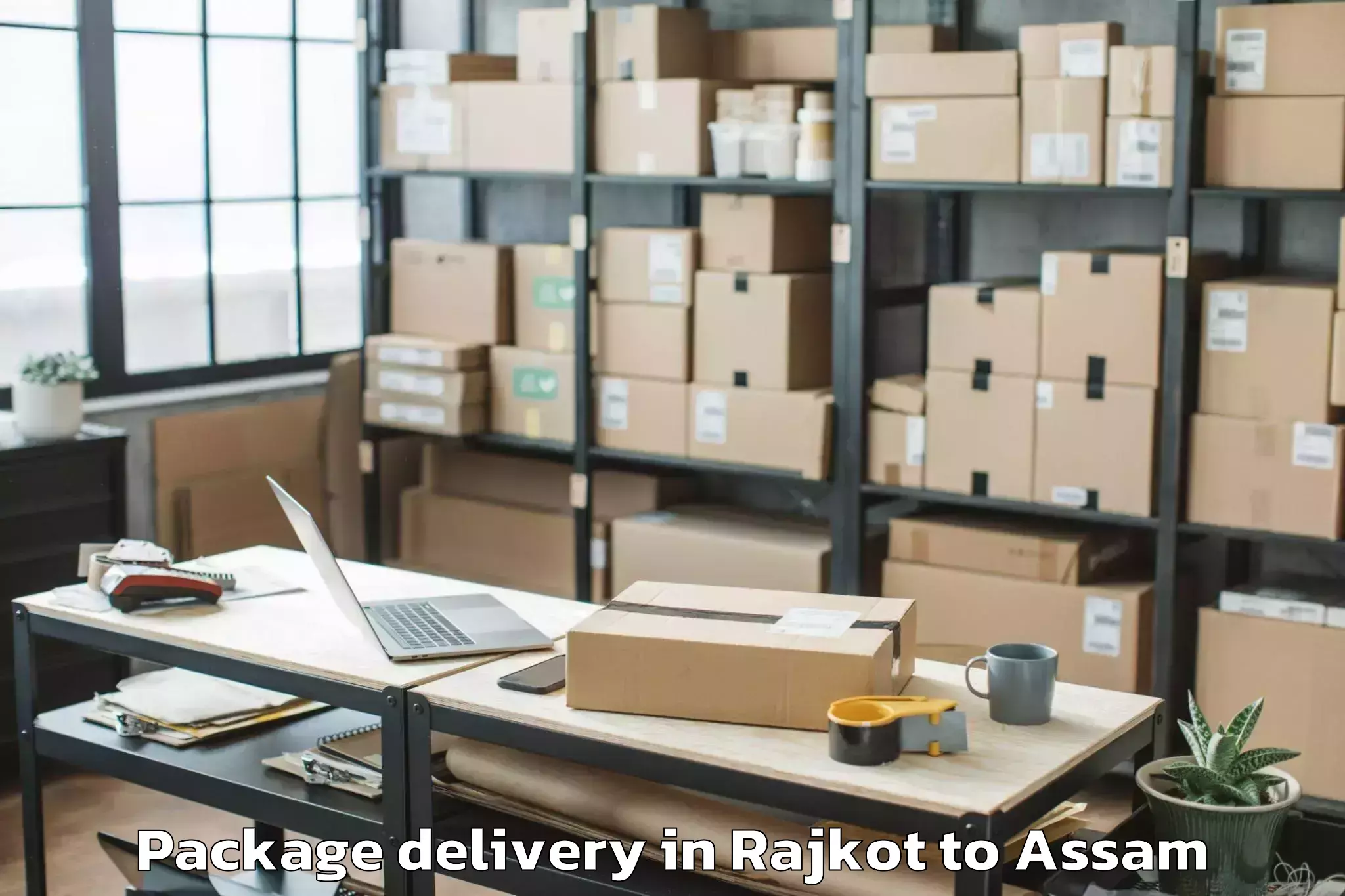 Book Rajkot to Namrup Package Delivery Online